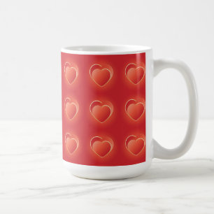 2 Herzen Kaffeetasse