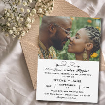 2 Herzen Pfeil Modern Romantisch Reise Liebe Hochz