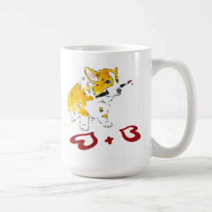 2 Herzencorgi-Tasse Tasse