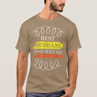 2. Hochzeit Jubiläum Bestes Ehemann seit 20. Juli T-Shirt