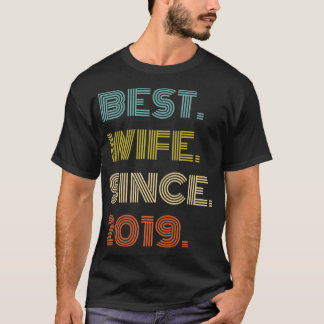 2. Hochzeitstag Beste Ehefrau seit 2019 Premi T-Shirt