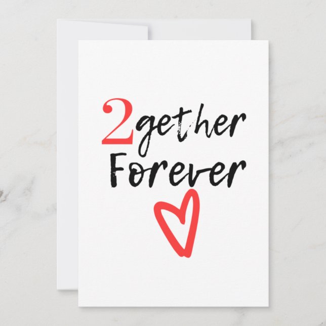 2. Hochzeitstag Karte (Vorderseite)
