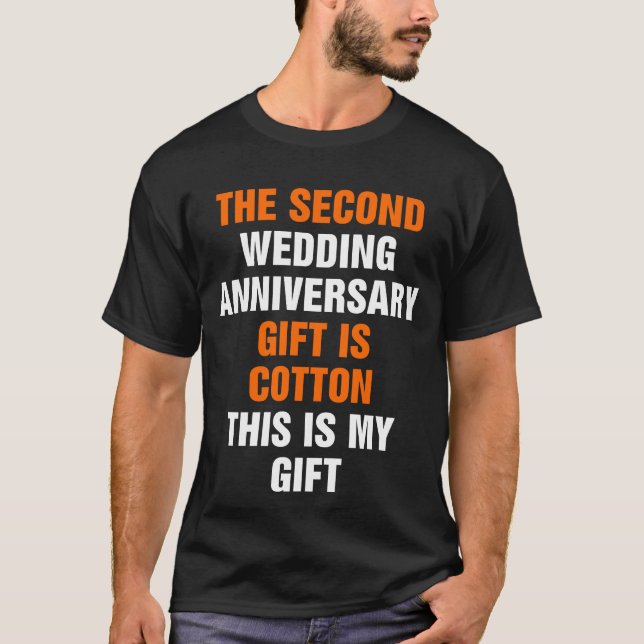 2. Hochzeitstag T-Shirt (Vorderseite)
