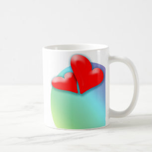2 Hörtanzen für die Tasse des Valentinstag