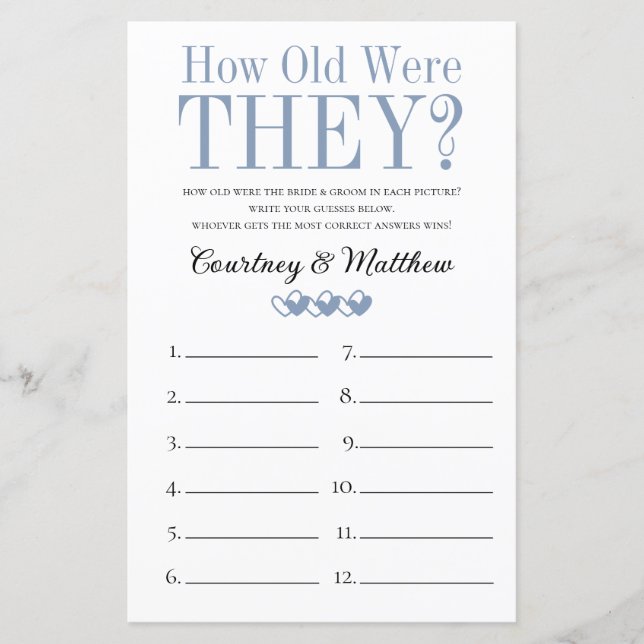 2 in 1 Brautparty Games (Vorderseite)