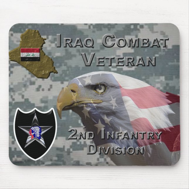 2. Infanterie Div Irak Combat Veteran Mousepad (Vorne)
