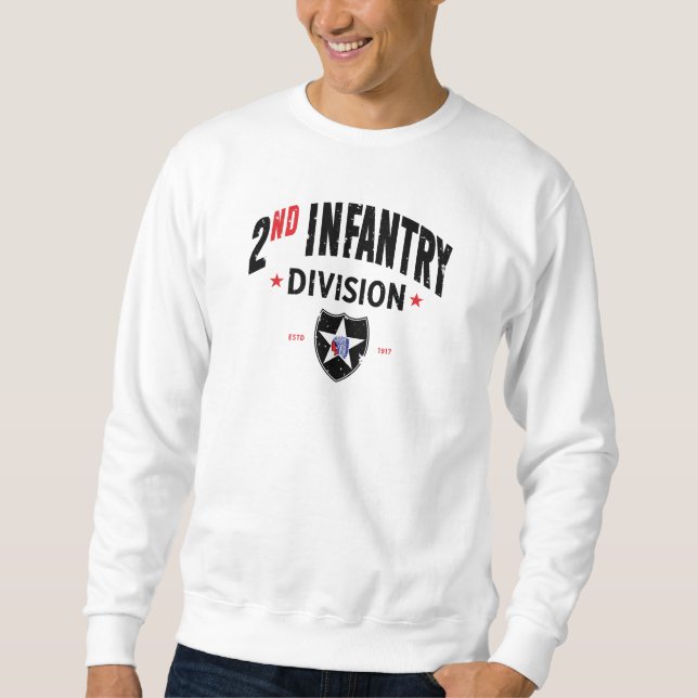 2. Infanterieabteilung "Indianhead" Not leidend Sweatshirt (Vorderseite)