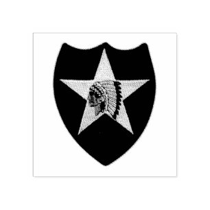2. Infanterieabteilung Indianhead Veterans Veteran Gummistempel