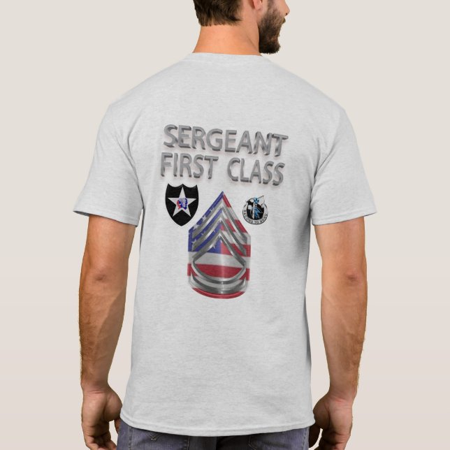 2. Infanterieabteilung Sergeant First Class T-Shirt (Rückseite)