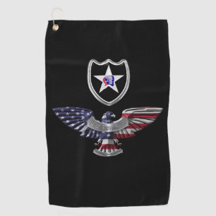 2. Infanteriedivision “Indianhead Division” Adler Golfhandtuch