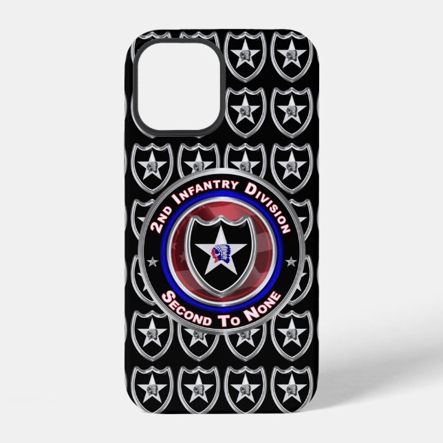2. Infanteriedivision „Second To None“ iPhone Hülle (Rückseite)