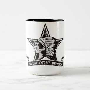 2. Infanteriedivision Zweifarbige Tasse