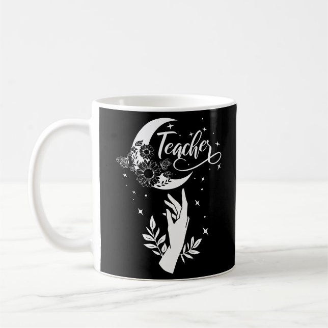 2- Inspirationslehrer-Hemd, Minimalistisch Teacher Kaffeetasse (Links)