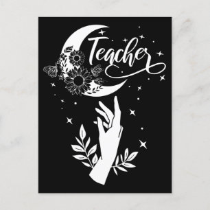 2- Inspirationslehrer-Hemd, Minimalistisch Teacher Postkarte