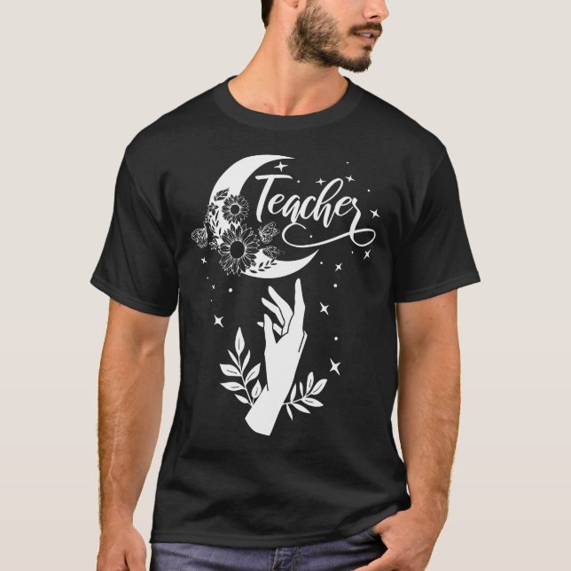 2- Inspirationslehrer-Hemd, Minimalistisch Teacher T-Shirt (Vorderseite)