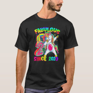2 Jahre alt 2. Geburtstag Einhorn Girl Fabulous Si T-Shirt