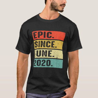 2 Jahre alt Epic Seit Juni 2020 2nd Geburtstagsges T-Shirt