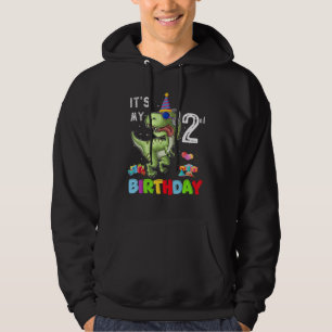 2 Jahre alt ist mein 2. Geburtstag Dinosaurier Rex Hoodie