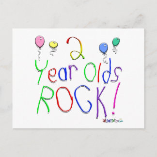 2 Jahre alt Rock ! Postkarte