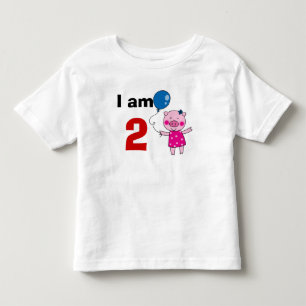 2 Jahre alte Geburtstagsgeschenke (niedliches Schw Kleinkind T-shirt