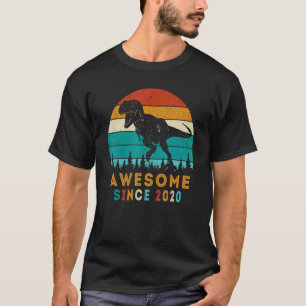 2 Jahre alte Geschenke Phantastisch seit 2020 Dino T-Shirt