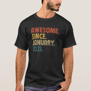 2 Jahre alte Legende Seit Januar 2021 2. Geburtsta T-Shirt
