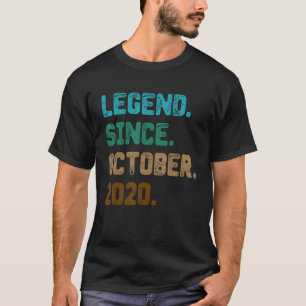 2 Jahre alte Legende Seit Oktober 2020 2. Geburtst T-Shirt