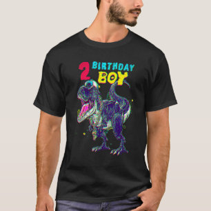 2 Jahre alter Dinosaurier Geburtstag 2. T-Shirt