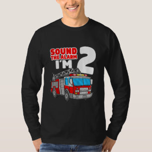 2 Jahre alter Feuerwehrmann 2. Geburtstag T-Shirt