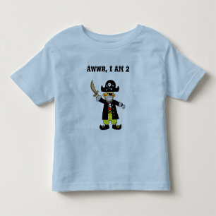 2 Jahre alter Piratenjunge Kleinkind T-shirt
