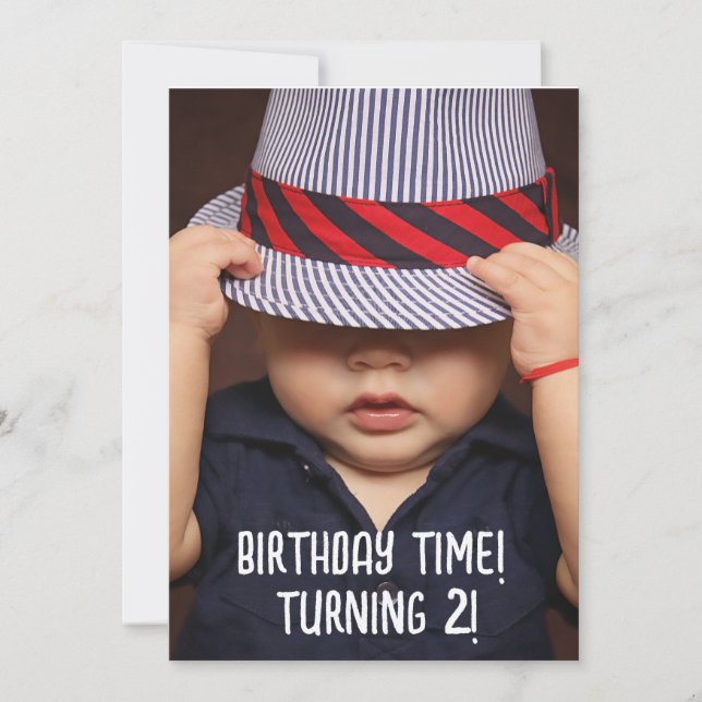 2 JAHRE FOTO PARTY EINLADUNGEN (Vorderseite)