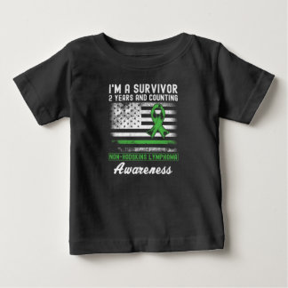 2 Jahre Krebs freie Non-Hodgkins Lymphoma Survivor Baby T-shirt