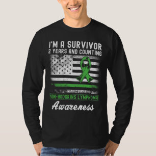 2 Jahre Krebs freie Non-Hodgkins Lymphoma Survivor T-Shirt