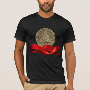 2 Jahre OM Jubiläumsmünzen Red Ribbon T-Shirt