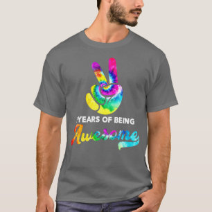 2 Jahre Phantastische Gefärbte Krawatte zum Geburt T-Shirt