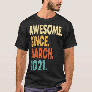 2 Jahre Vintager März 2021 2. Geburtstag Junge 1 T-Shirt