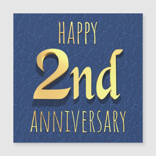 2. Jahrestag Magnetkarte (Vorderseite)