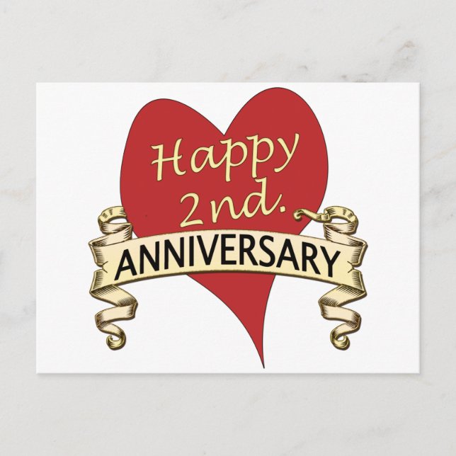 2. Jahrestag Postkarte (Vorderseite)