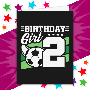 2-jähriges Fußball-Party 2. Geburtstagskind Karte