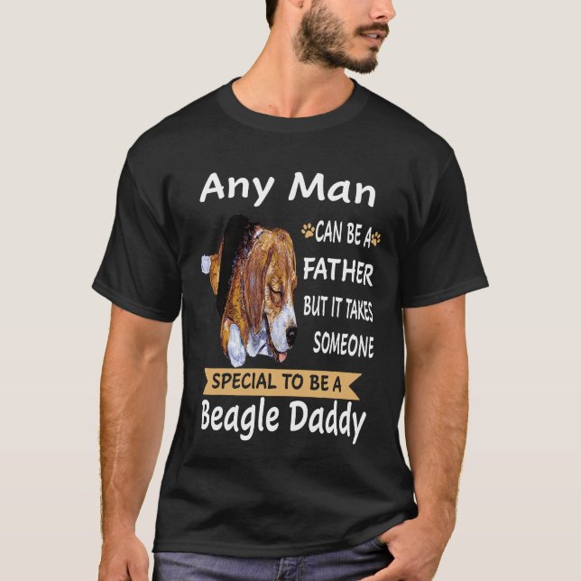 2 Jeder Beagle Daddy T-Shirt (Vorderseite)