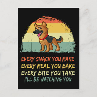 2 Jeder Snack, den Sie machen.. Ich werde dir zusc Postkarte