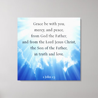2. John 1:3 Leinwanddruck