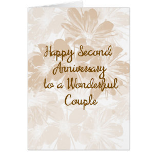 2. Jubiläumskarte, Tan-Blume