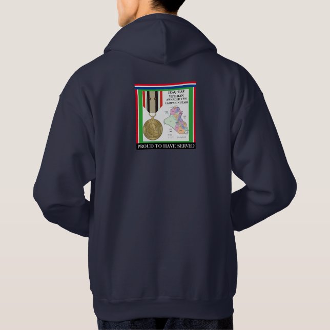 2 KAMPAGNE STARTEN IRAK KRIEG VETERAN HOODIE (Rückseite)
