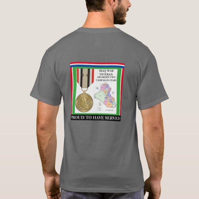 2 KAMPAGNE STARTEN IRAK KRIEG VETERAN T-Shirt (Rückseite)