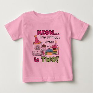 2. Kitten Geburtstagsgeschenke und Geschenke Baby T-shirt