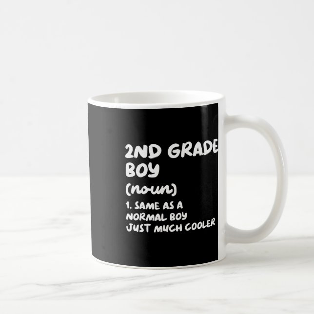 2. Klasse Boy Definition Spaß zurück zum Studium Kaffeetasse (Rechts)