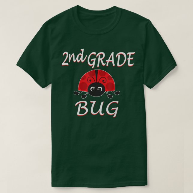 2. Klasse Bug Funny Ladybug 2. Klasse Zurück zu S T-Shirt (Design vorne)