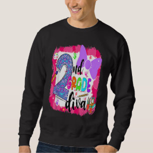 2. Klasse Diva Erster Tag der Mädchen Kleidung Sweatshirt