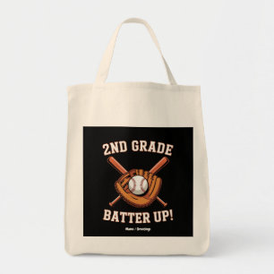 2. Klasse Erster Schultag Batter Up Baseball Schul Tragetasche